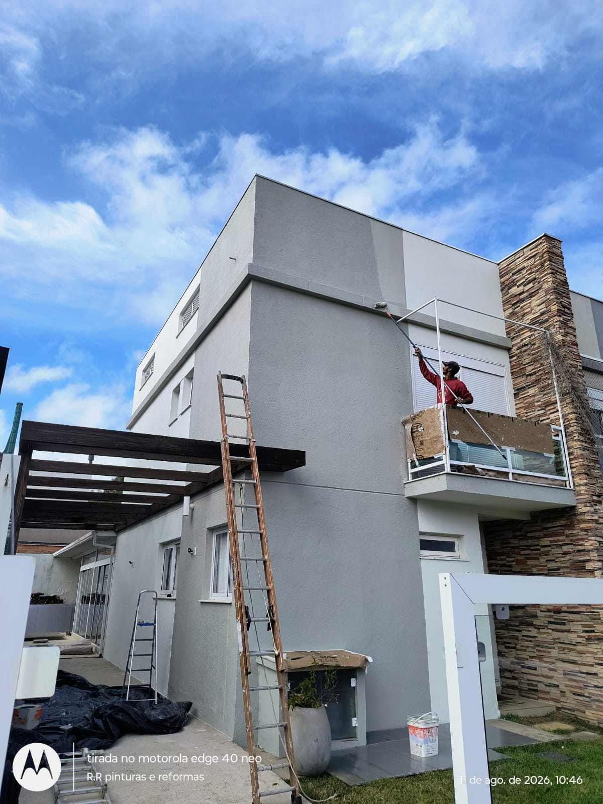 Pintura e Calafetação de Fissuras Residencial